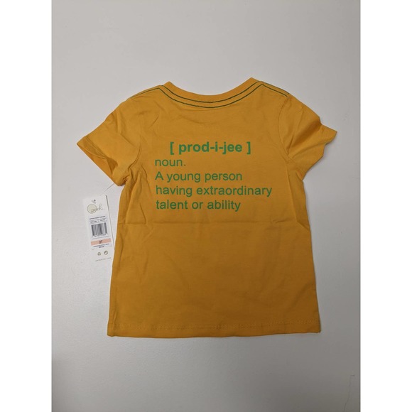 New Peek 2T Prodigy in the Making Yellow Tee Shirt - Picture 4 of 5